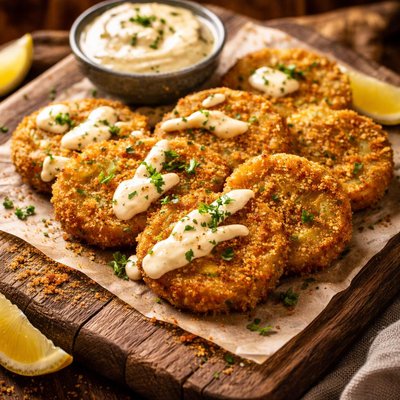 Image of Old Bay Fried Green Tomatoes