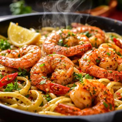 Image of Old Bay Spicy Shrimp Scampi