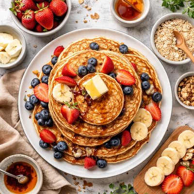 Image of Old Country Oatmeal Pancakes