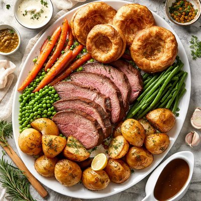 Image of Old England Traditional Roast Beef and Yorkshire Pudding