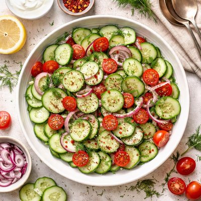 Image of Old Fashion Cucumber Salad