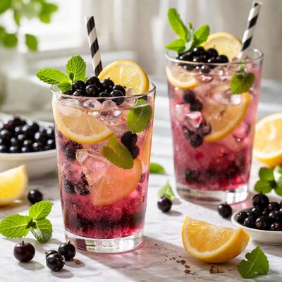 Image of Old Fashioned Black Currant Lemonade