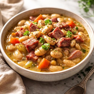 Image of Old Fashioned Butter Beans Ham