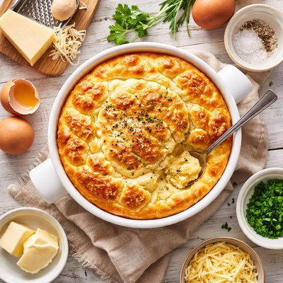 Image of Old Fashioned Cheese Souffle