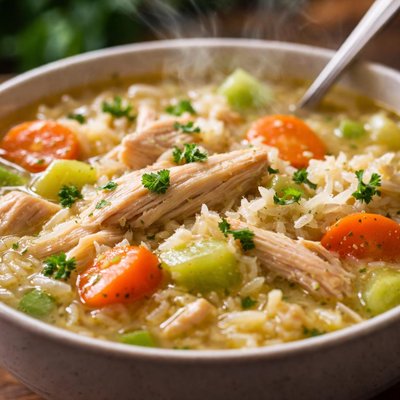 Image of Old Fashioned Chicken and Rice Soup