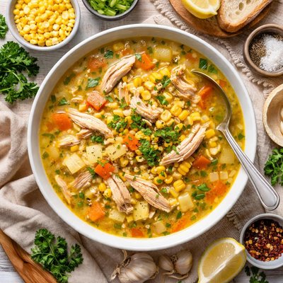 Image of Old Fashioned Chicken Corn Soup