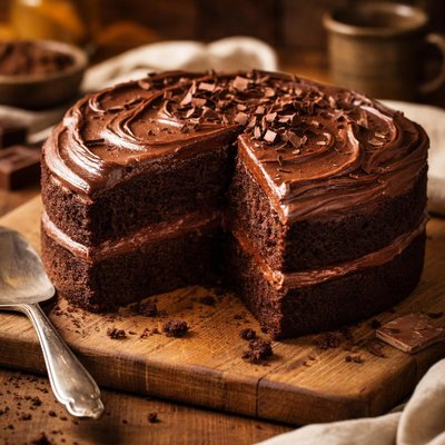 Image of Old Fashioned Chocolate Cake
