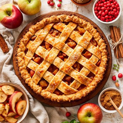 Image of Old Fashioned Cinnamon Candy Apple Pie