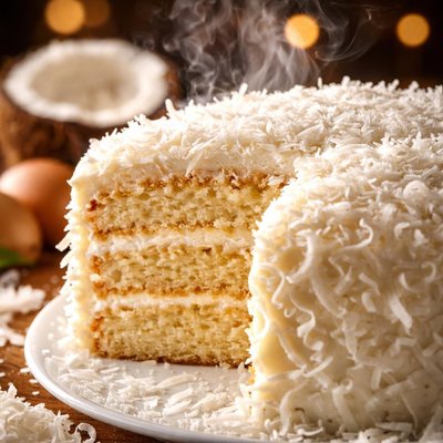 Image of Old Fashioned Coconut Cake