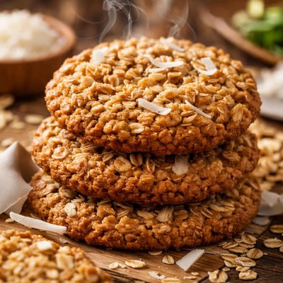 Image of Old Fashioned Coconut Oatmeal Cookies