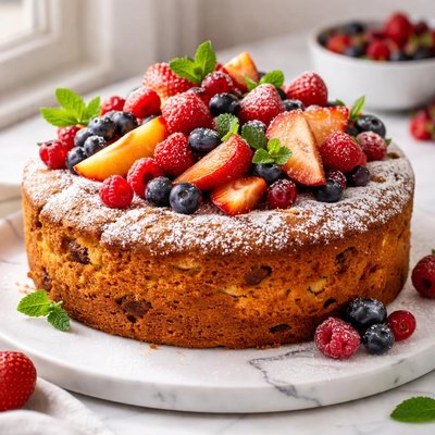 Image of Old Fashioned Fresh Fruit Cake Swedish