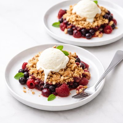 Image of Old Fashioned Fruit Crumble for Two