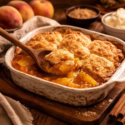 Image of Old Fashioned Jersey Peach Cobbler