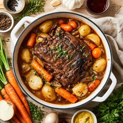 Image of Old Fashioned Pot Roast Gedaempfte Fleisch