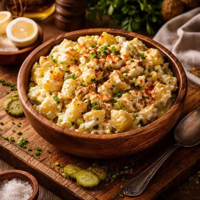 Image of Old Fashioned Potato and Egg Salad