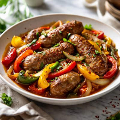 Image of Old Fashioned Sausage and Peppers