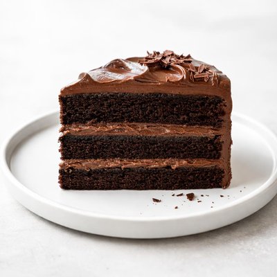 Image of Old Fashioned Sour Cream Chocolate Fudge Cake with Icing