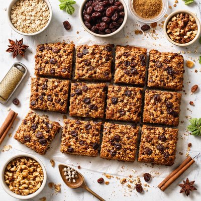 Image of Old Fashioned Spicy Oatmeal Raisin Bars