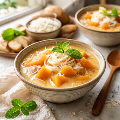 Image of Old Hanoi Sweet Potato and Ginger Pudding Ch Khoai Lan