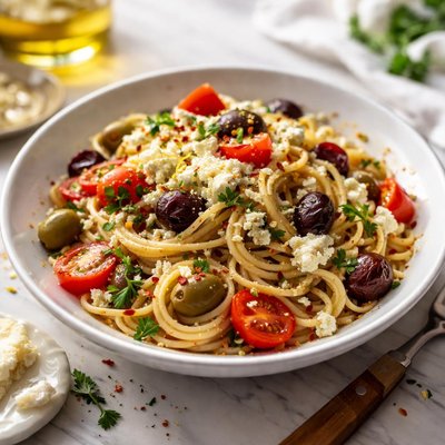 Image of Olive and Feta Pasta