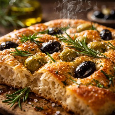 Image of Olive and Rosemary Focaccia