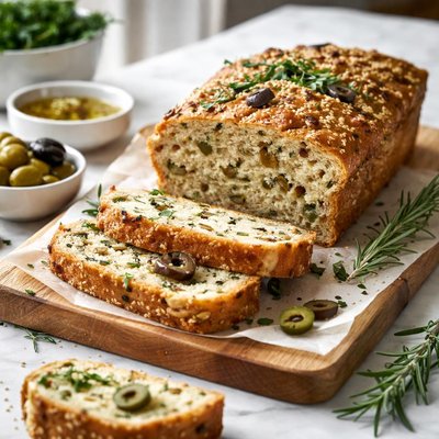 Image of Vegan Olive Bread