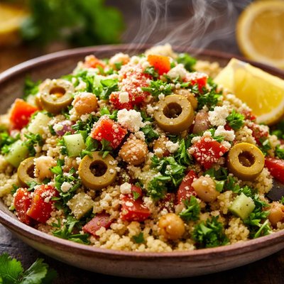 Image of Olive Couscous Salad Moroccan for Zwt 9