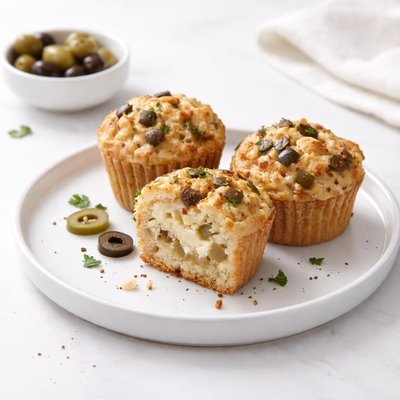 Image of Olive Cream Cheese Muffins