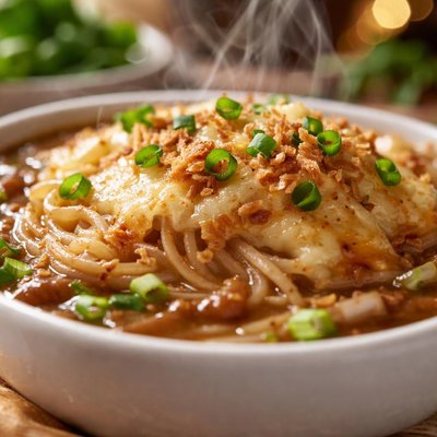 Image of Olive Garden Angel Hair and Three Onion Soup