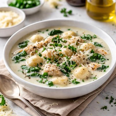 Image of Olive Garden Chicken and Gnocchi Soup