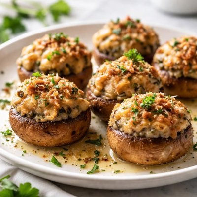 Image of Olive Garden Stuffed Mushrooms Copycat