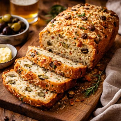 Image of Olive Parmesan Beer Bread