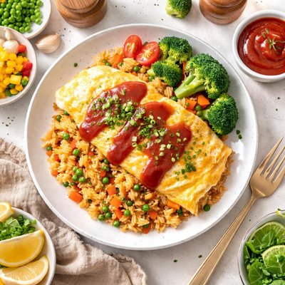 Image of Whole30 Omelette Rice