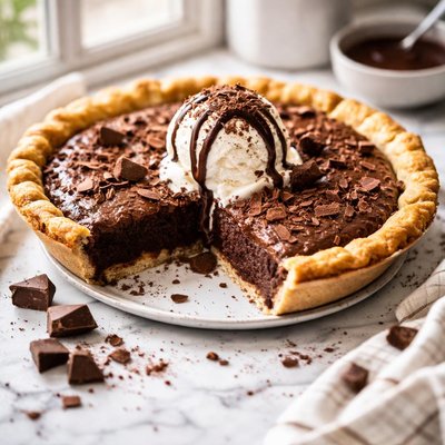 Image of One Bowl Brownie Pie