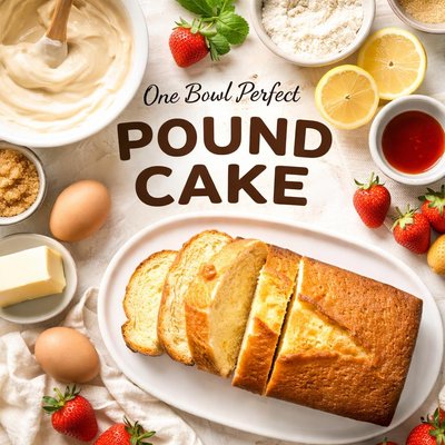 Image of One Bowl Perfect Pound Cake