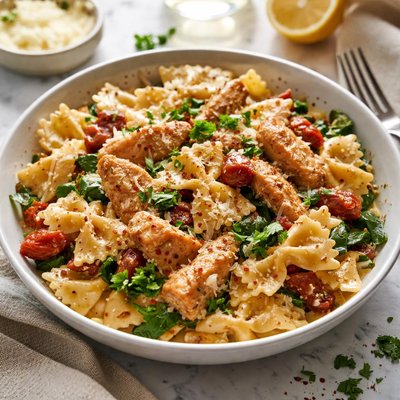 Image of One Dish Chicken and Bows