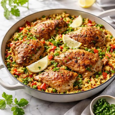 Image of One Dish Chicken and Rice