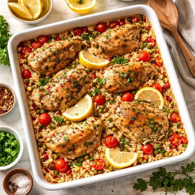 Image of One Dish Chicken and Rice Bake