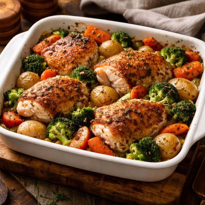 Image of One Dish Chicken Bake with Vegetables 2