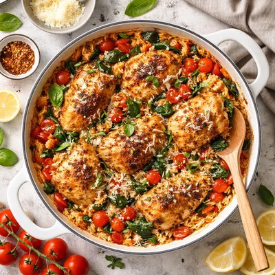 Image of One Dish Italian Chicken with Rice