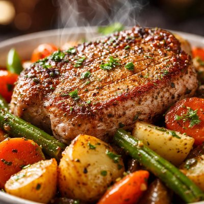 Image of One Dish Pork Chop Supper