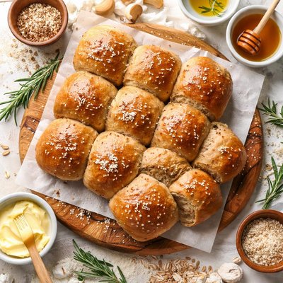 Image of One Hour Whole Wheat Rolls