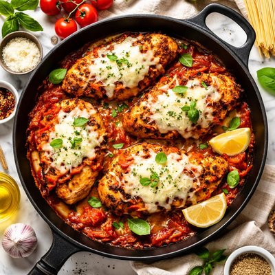 Image of One Pan Chicken Parmigiana