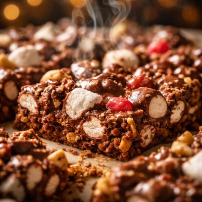 Image of One Pan No Bowl Rocky Road Bars