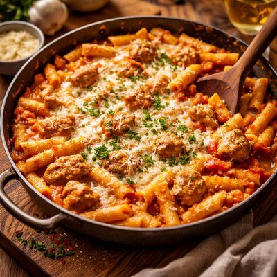 Image of One Pot Chicken Penne Parmesan