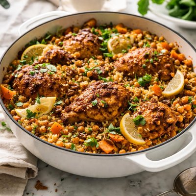 Image of One Pot Moroccan Chicken