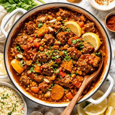 Image of One Pot Moroccan Lamb