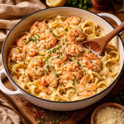 Image of One Pot Shrimp Alfredo