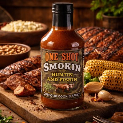 Image of One Shot Smokin Huntin and Fishin Outdoor Cookin Sauce