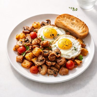Image of One Skillet Campfire Breakfast